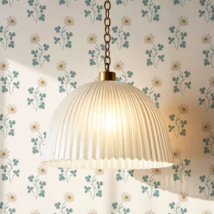 Zulma Daisy Dee Cream Beige Wallpaper
