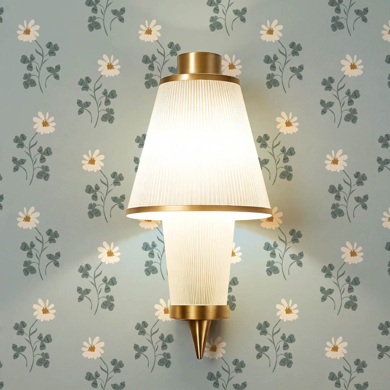 Zulma Daisy Dee Pale Breeze Cream Wallpaper
